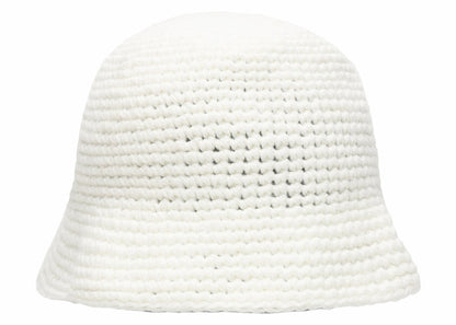 Stussy Swirly S Knit Bucket Hat Bone