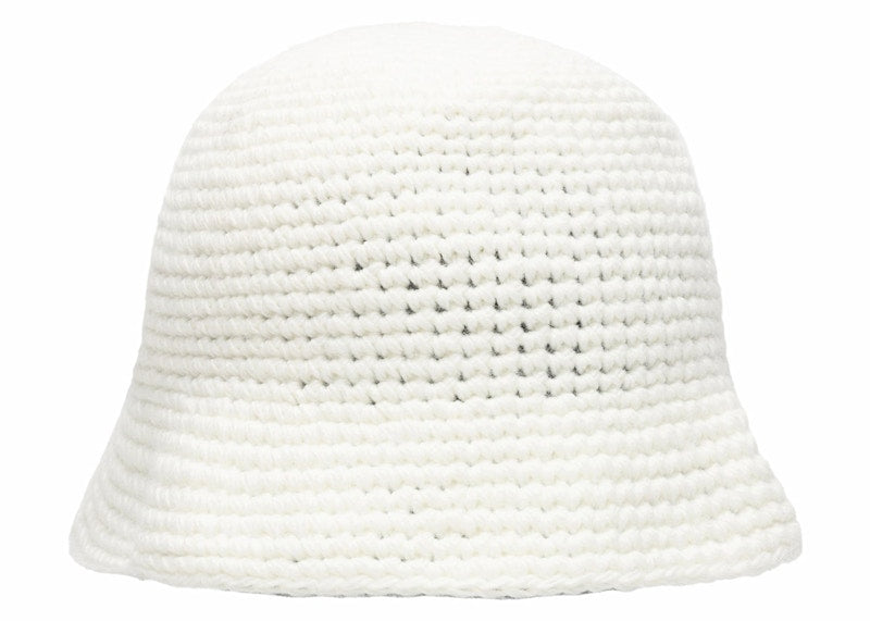 Stussy Swirly S Knit Bucket Hat Bone