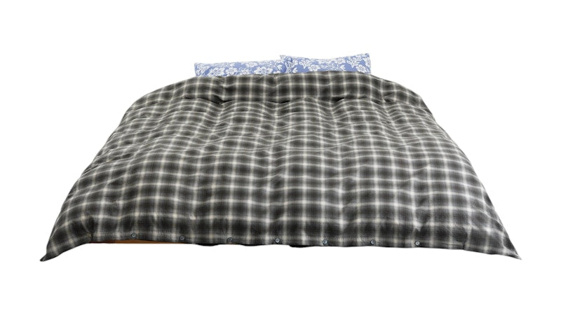 Stussy Tekla Percale Duvet Cover Black Plaid