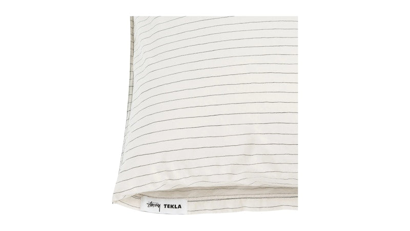 Stussy Tekla Percale Pillow Sham Hand Drawn Stripes