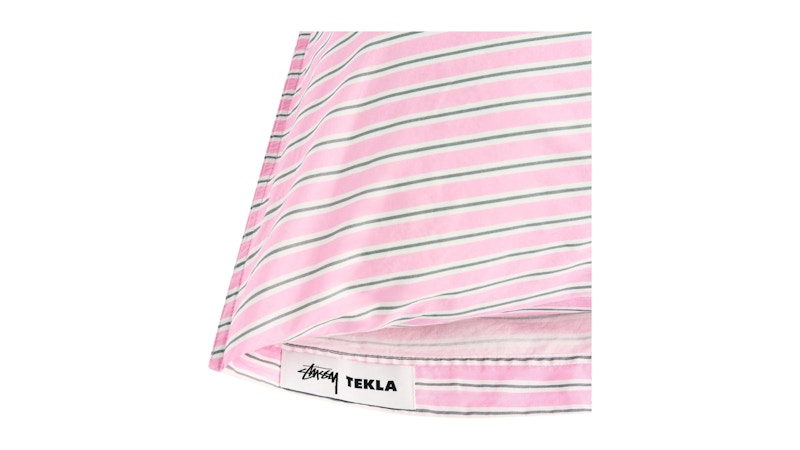 Stussy Tekla Percale Pillow Sham Pink Stripes