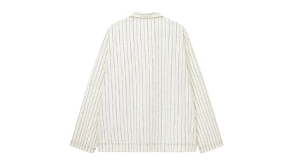Stussy Tekla Poplin Pyjama Shirt Hand Drawn Stripes