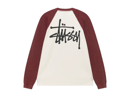 Stussy Thermal 2 Tone Raglan Shirt White