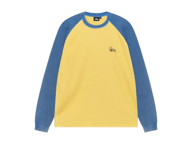 Stussy Thermal 2 Tone Raglan Shirt Yellow