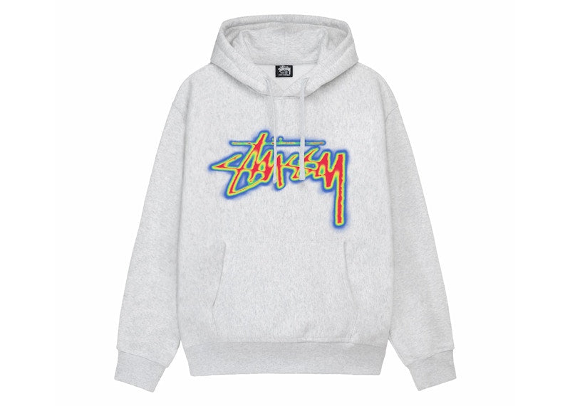 Stussy Thermal Stock Hoodie Ash Heather