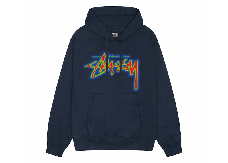 Stussy Thermal Stock Hoodie Navy