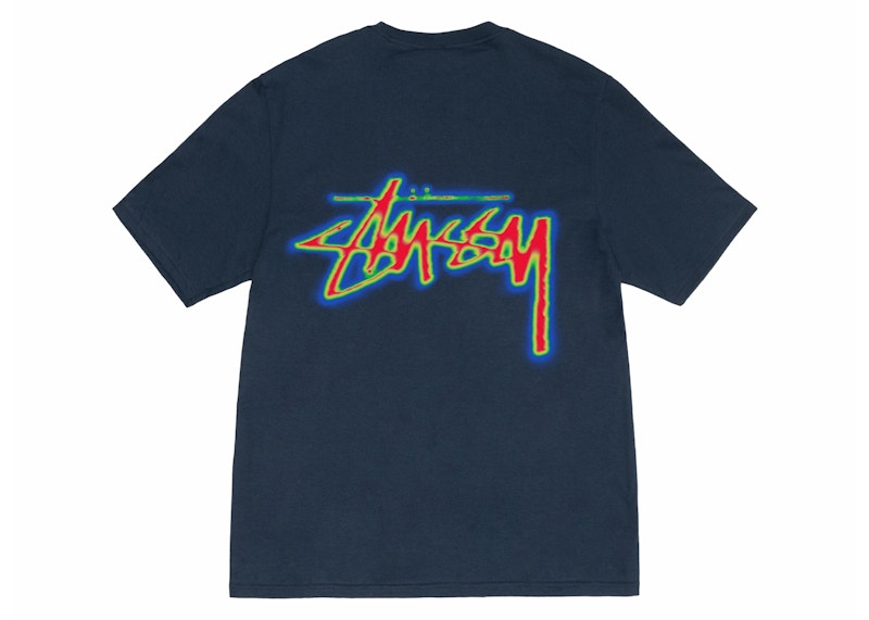 Stussy Thermal Stock Tee Navy