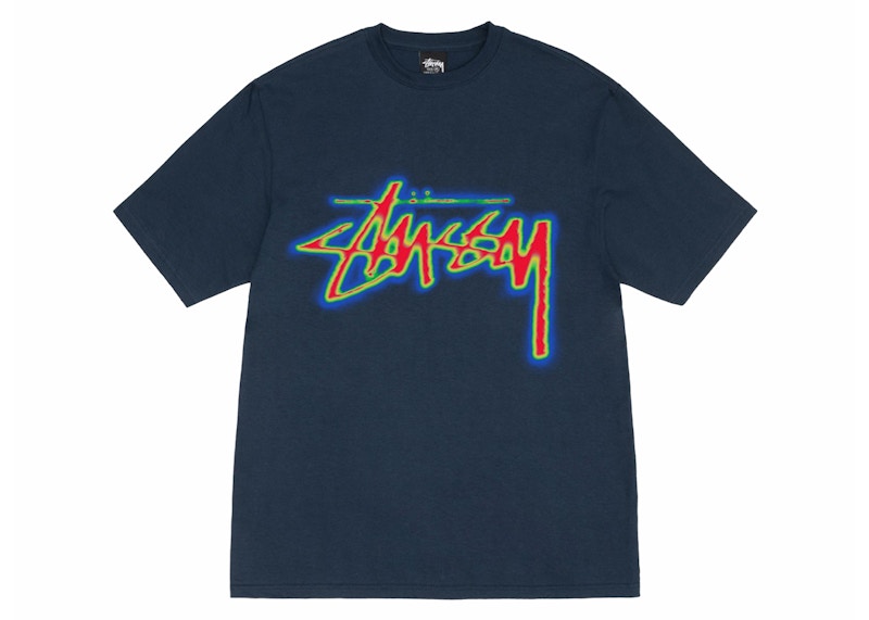 Stussy Thermal Stock Tee Navy