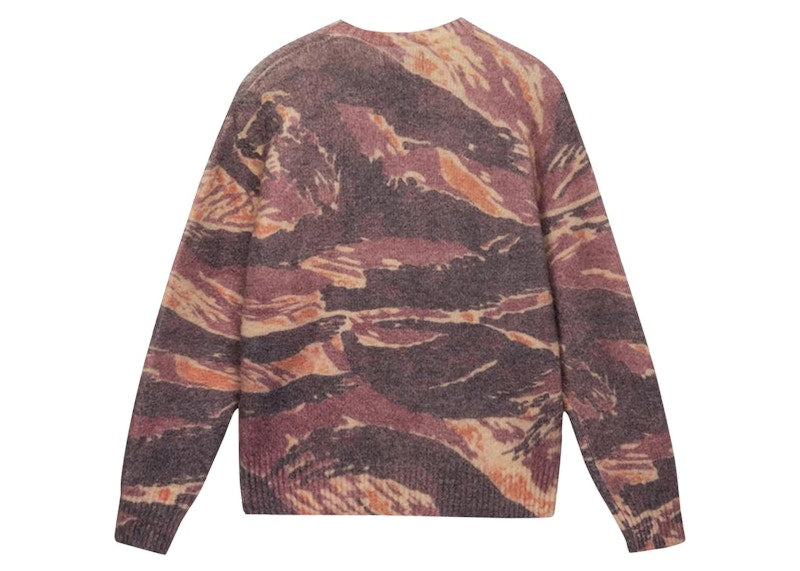Stussy Tigris Print Sweater Brown