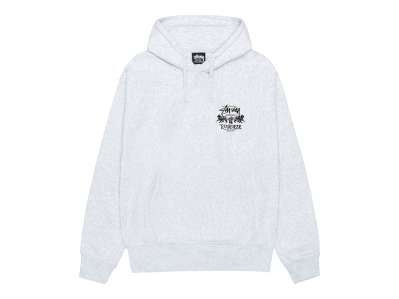 Stussy Tough Gear International Hoodie Ash Heather