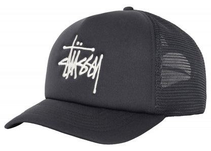 Stussy Trucker Big Basic Snapback Black