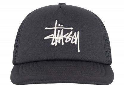 Stussy Trucker Big Basic Snapback Black