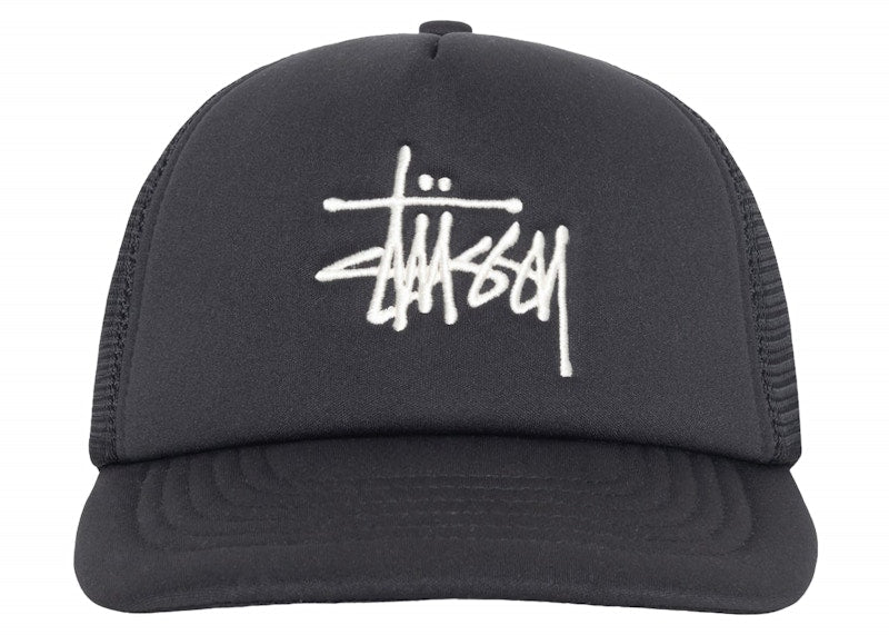 Stussy Trucker Big Basic Snapback Black