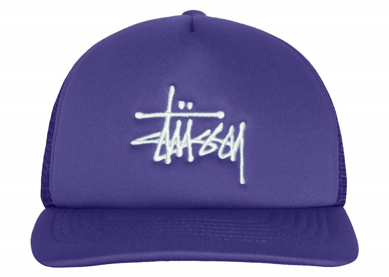 Stussy Trucker Big Basic Snapback Deep Violet
