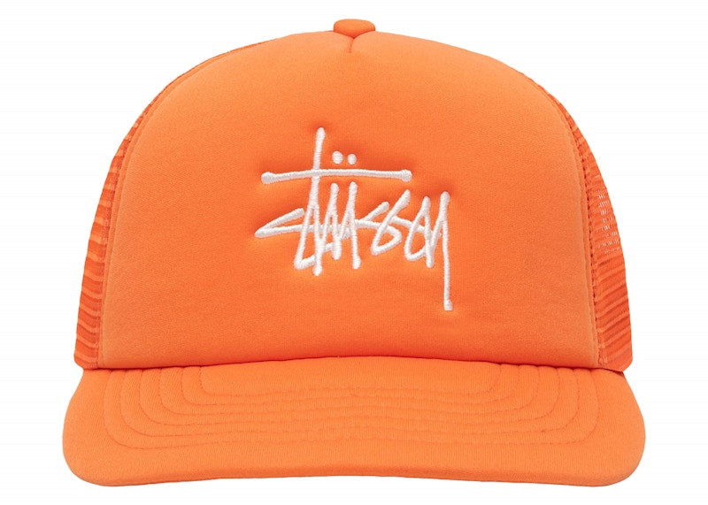 Stussy Trucker Big Basic Snapback Orange