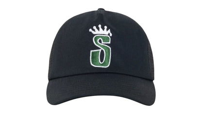 Stussy Trucker S Crown Snapback Shadow Black
