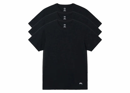 Stussy Undershirt Set (3 Pack) Black