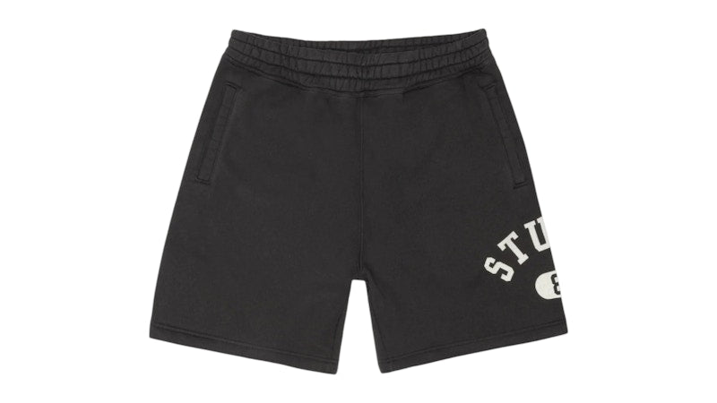Stussy Varsity Fleece Short Washed Black