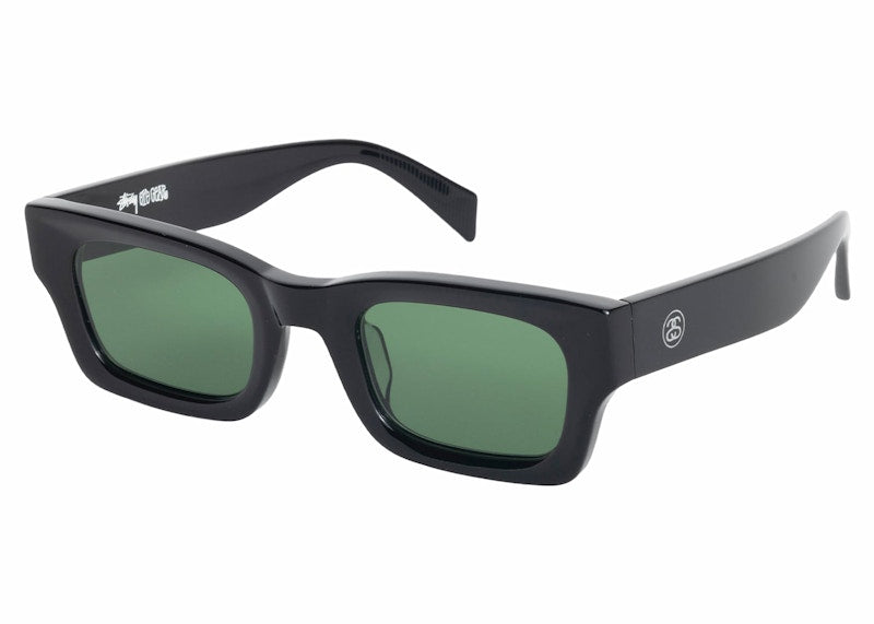 Stussy Vincent Sunglasses Black/Green Lens