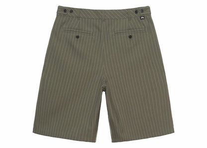 Stussy Volume Pleated Stripe Short Olive