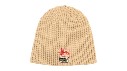 Stussy Waffle Built Tough Skullcap Beanie Sand