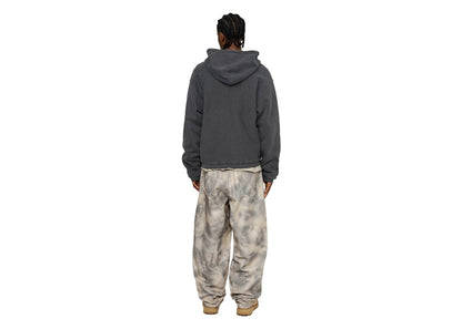 Stussy Waffle Lined Zip Hoodie Black