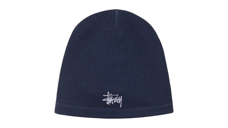 Stussy Waffle Skullcap Beanie Navy