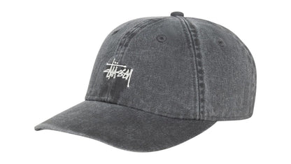 Stussy Washed Basic Cap Cap Washed Charcoal