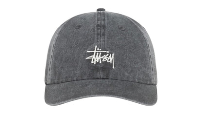 Stussy Washed Basic Cap Cap Washed Charcoal