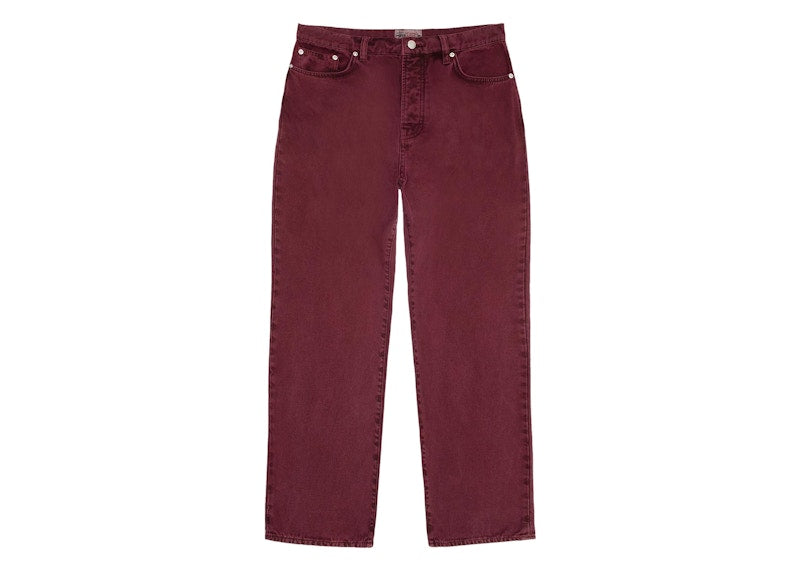 Stussy Washed Canvas Classic Jean Wine