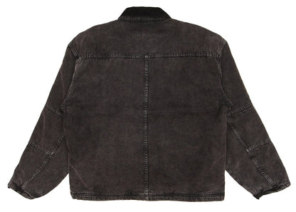 Stussy Washed Canvas Shop Jacket Black