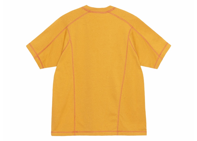 Stussy Wave Cotton Crew Mustard
