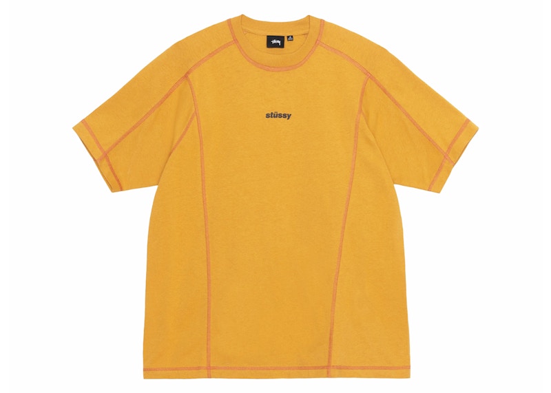 Stussy Wave Cotton Crew Mustard