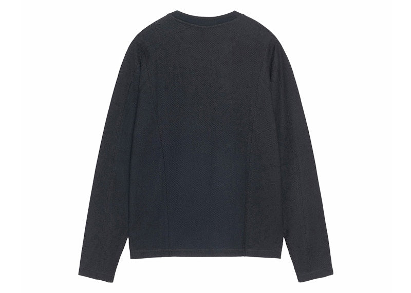 Stussy Wave Jersey Crew Black
