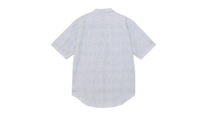 Stussy Wavy Striped Short Sleeve Shirt Blue