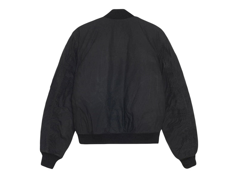 Stussy Waxed Built Bomber Jacket Black
