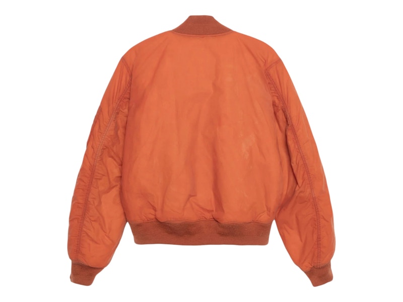 Stussy Waxed Built Bomber Jacket Rust