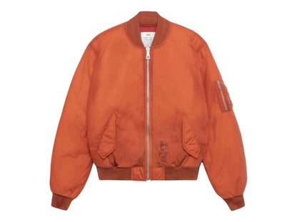 Stussy Waxed Built Bomber Jacket Rust