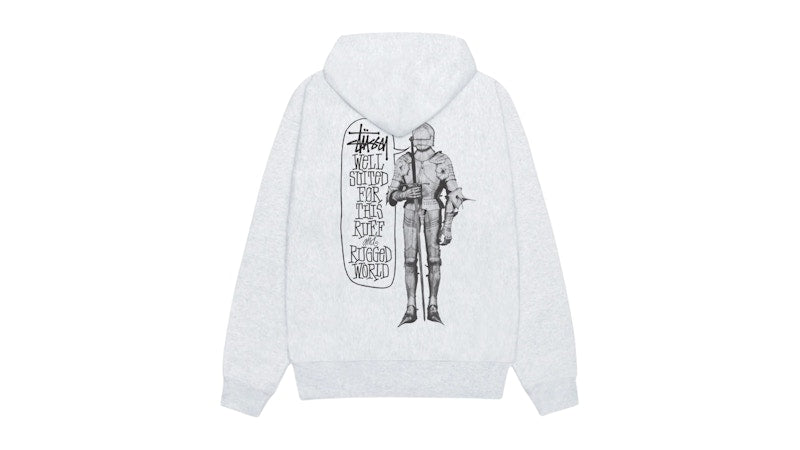 Stussy Well Suited Zip Hoodie Ash Heather