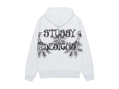 Stussy Wes Palms Hoodie Ash Heather
