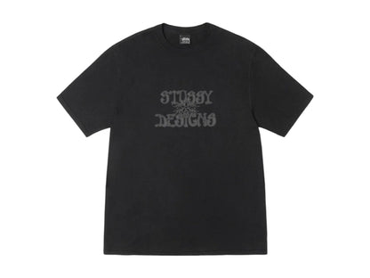 Stussy Wes Palms Pigment Dyed Tee Black