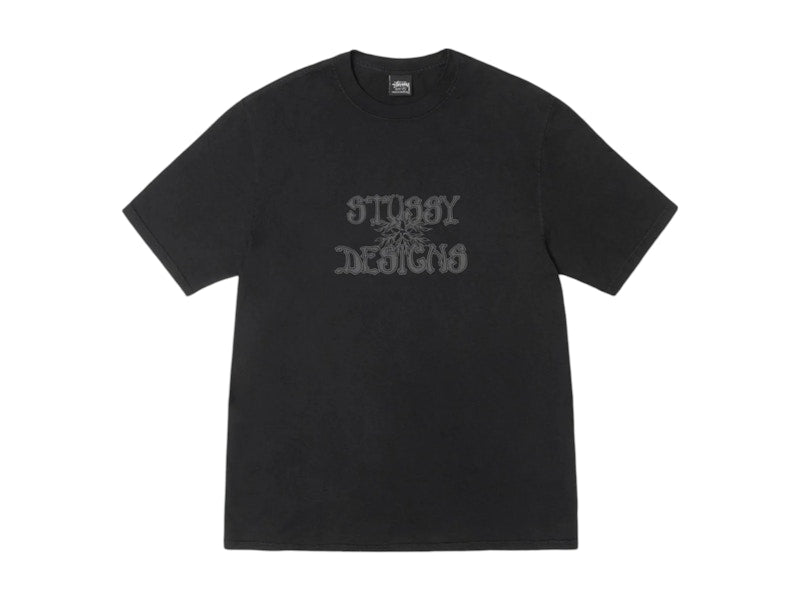 Stussy Wes Palms Pigment Dyed Tee Black