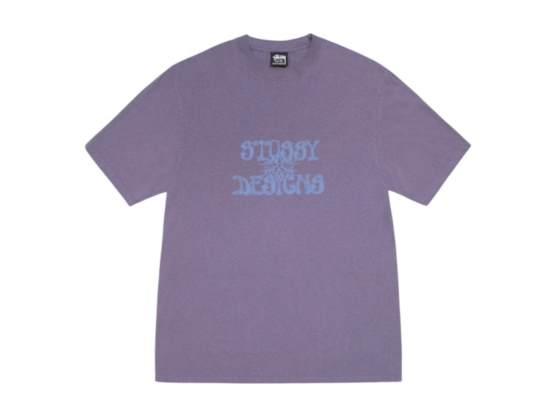 Stussy Wes Palms Pigment Dyed Tee Grape