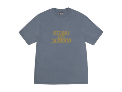 Stussy Wes Palms Pigment Dyed Tee Navy