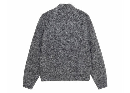 Stussy Wool Blend Sherpa Mock Neck Black