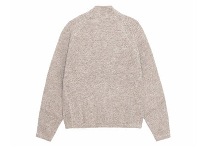 Stussy Wool Blend Sherpa Mock Neck Tan