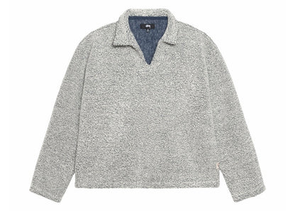 Stussy Wool Blend Sherpa Pullover Cloud