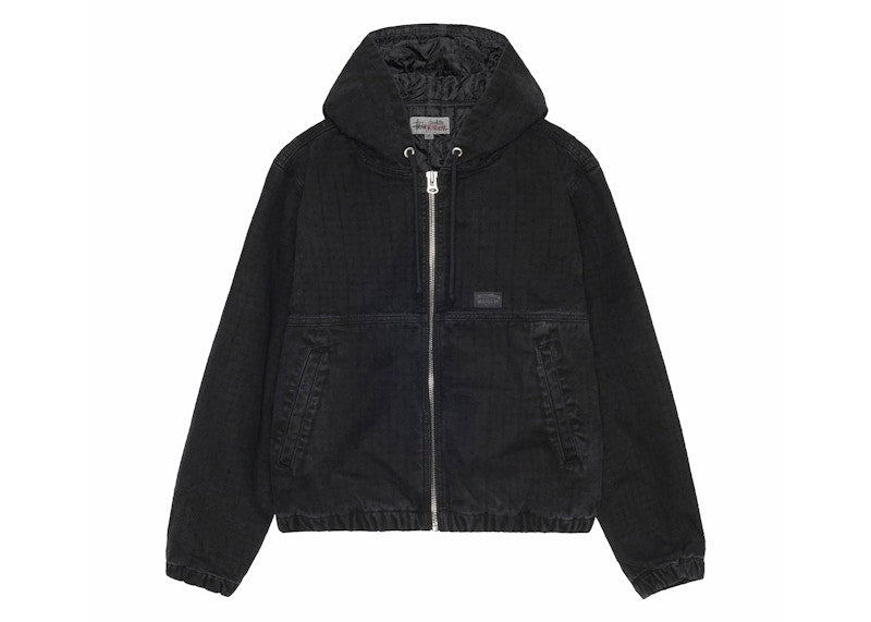 Stussy Work Canvas Needle Punch Jacket Black
