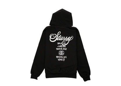 Stussy World Tour Hoodie Black