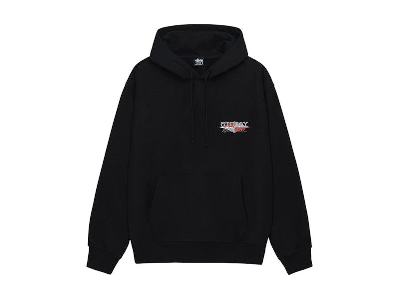 Stussy Worldwide Diamond Hoodie Black